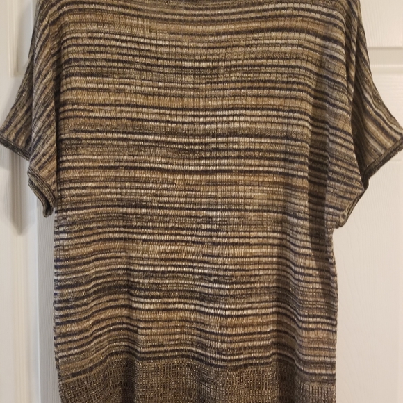 Glitter Gold Threaded Jaclyn Smith Blouse - Picture 2 of 5